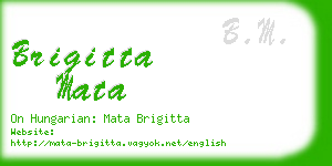 brigitta mata business card